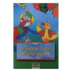 LIVRE WINDOW COLOR - LE CLOWN ET LE CANARD - MOTIF PEINTURE POUR FENETRE