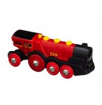 LOCOMOTIVE ROUGE PUISSANTE A PILES - BRIO - 33592 - CIRCUIT DE TRAIN