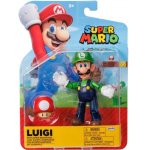 LUIGI AVEC SUPER CHAMPIGNON : FIGURINE SUPER MARIO 11 CM - FIGURINE NINTENDO ARTICULE - JAKKS