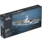 MAQUETTE PORTE AVIONS CHARLES DE GAULLE - BATEAU MILITAIRE - ECHELLE 1/400 - HELLER - 81072