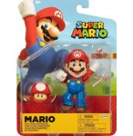 MARIO AVEC SUPER CHAMPIGNON : FIGURINE SUPER MARIO 10 CM - FIGURINE NINTENDO ARTICULE - JAKKS