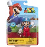 MARIO DE GLACE AVEC FLEUR DE GLACE : FIGURINE SUPER MARIO 10 CM - FIGURINE NINTENDO ARTICULE - JAKKS