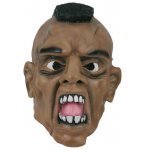MASQUE LATEX HOMME NOIR MOHAWK - ADULTE - ACCESSOIRE DEGUISEMENT