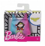 MATTEL - FXJ96 - BARBIE DEBARDEUR WONDER WOMAN BLEU ET ROSE - TOP DC - TENUE - HABIT - ACCESSOIRE POUPEE