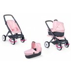 MAXI COSI POUSSETTE ET LANDAU 3 EN 1 ROSE POUPON - SMOBY - 253117 - ACCESSOIRE POUPEE
