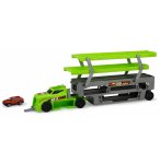 MEGA CAMION TRANSPORTEUR STACK & STORE VERT + VOITURE - DICKIE TOYS CITY - 203747002