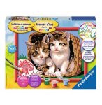 NUMERO D'ART CHATONS DANS UNE CORBEILLE - RAVENSBURGER - 28614 - PEINTURE