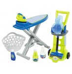 PACK 3 EN 1 MENAGE : ASPIRATEUR BALAI, TABLE + FER A REPASSER, PANIER A LINGE - ECOIFFIER - 1762 - JEUX IMITATION