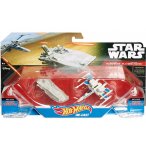 PACK DE 2 VAISSEAUX STAR WARS TRANSPORTER VS ET X-WING FIGHTER 6.5CM - HOT WHEELS - MATTEL - CKJ81