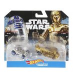 PACK DE 2 VEHICULES STAR WARS R2-D2 ET C-3PO - HOT WHEELS CHARACTER CARS - MATTEL - DXR03