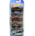 PACK DE 5 VEHICULES HOT WHEELS : REMOTE ADVENTURES - MATTEL - HTV53 - SET VOITURES MINIATURES