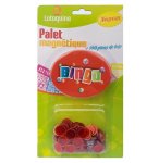 PALET MAGNETIQUE BINGO ROUGE + 100 PIONS DE LOTO - RAMASSE PIONS - LOTOQUINE