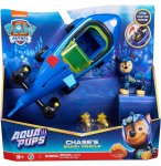 PAT PATROUILLE AQUA PUPS : CHASE ET SON SOUS-MARIN REQUIN - FIGURINE CHIEN - VEHICULE DE LUXE - PAW PATROL - SPIN MASTER - 20140363