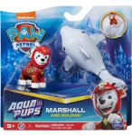 PAT PATROUILLE AQUA PUPS MARCUS ET SON DAUPHIN - FIGURINE CHIEN - PAW PATROL - SPIN MASTER - 20139321