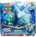 PAT PATROUILLE AQUA PUPS ROCKY ET SON POISSON SCIE - FIGURINE CHIEN - PAW PATROL - SPIN MASTER - 20139322