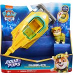 PAT PATROUILLE AQUA PUPS : RUBEN ET SON SOUS-MARIN REQUIN-MARTEAU - FIGURINE CHIEN - VEHICULE DE LUXE - PAW PATROL - SPIN MASTER - 20140366