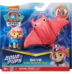 PAT PATROUILLE AQUA PUPS STELLA ET SON RAIE MANTA - FIGURINE CHIEN - PAW PATROL - SPIN MASTER - 20139324