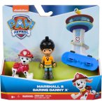 PAT PATROUILLE DANNY ET SON SKATE ET CHIEN MARCUS - 2 FIGURINES - PAW PATROL - SPIN MASTER 20148184