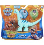 PAT PATROUILLE DINO RESCUE ZUMA ET SON BRONTOSAURE + DINOSAURE MYSTERE - FIGURINE CHIEN - PAW PATROL - SPIN MASTER - 20129716