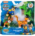 PAT PATROUILLE JUNGLE PUPS TRACKER ET CHASE ET UN TIGRE + 2 ACCESSOIRES - FIGURINE CHIEN - PAW PATROL - SPIN MASTER - 20144812