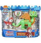 PAT PATROUILLE KNIGHTS RESCU MARCUS ET DRAGON JADE VERT ET ORANGE - FIGURINE CHIEN - PAW PATROL - SPIN MASTER - 20135926