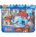 PAT PATROUILLE KNIGHTS RESCU ZUMA ET DRAGON RUBY BLEU ET ORANGE - FIGURINE CHIEN - PAW PATROL - SPIN MASTER - 20135930