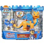 PAT PATROUILLE KNIGHTS RESCUE CHASE ET DRAGON DRACO ORANGE ET BLEU - FIGURINE CHIEN - PAW PATROL - SPIN MASTER - 20135925