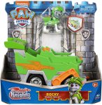 PAT PATROUILLE KNIGHTS RESCUE : ROCKY ET SON CAMION POUBELLE - FIGURINE CHIEN - VEHICULE DE LUXE - PAW PATROL - SPIN MASTER - 20135921