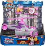 PAT PATROUILLE KNIGHTS RESCUE : STELLA ET SON HELICOPTERE - FIGURINE CHIEN - VEHICULE DE LUXE - PAW PATROL - SPIN MASTER - 20135919