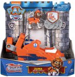 PAT PATROUILLE KNIGHTS RESCUE : ZUMA ET SON  HOVERCRAFT - FIGURINE CHIEN - VEHICULE DE LUXE - PAW PATROL - SPIN MASTER - 20135922