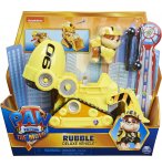 PAT PATROUILLE LE FILM : RUBEN ET SON CAMION TOUPIE TRANSFORMABLE - FIGURINE CHIEN - VEHICULE DE LUXE - PAW PATROL - SPIN MASTER - 20133389