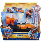 PAT PATROUILLE LE FILM : ZUMA AVEC SON HOVERCRAFT TRANSFORMABLE - FIGURINE CHIEN - VEHICULE DE LUXE - PAW PATROL - SPIN MASTER - 20133391