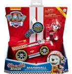 PAT PATROUILLE MARCUS ET SA VOITURE DE COURSE A RETROFRICTION ET SONORE - FIGURINE CHIEN - PAW PATROL READY RACE RESCUE 20119527