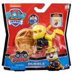 PAT PATROUILLE RUBEN AVEC SAC A DOS ET BADGE - FIGURINE CHIEN - PAW PATROL MOTO PUPS - SPIN MASTER - 20130055