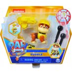 PAT PATROUILLE RUBEN AVEC SON ET SAC A DOS TRANSPORTABLE - FIGURINE CHIEN - PAW PATROL THE MOVIE - SPIN MASTER - 20130317