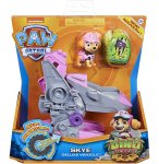 PAT PATROUILLE STELLA ET SON AVION + DINOSAURE MYSTERE - FIGURINE CHIEN - PAW PATROL DINO RESCUE