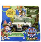 PAT PATROUILLE TRACKER ET SA JEEP - FIGURINE CHIEN - PAW PATROL JUNGLE RESCUE - SPIN MASTER - 20116039