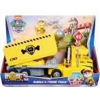 PAT PATROUILLE  X-TREME TRUCK PUPS : RUBEN ET SON CAMION CHANTIER TRANSFORMABLE AVEC SON - 2 EN 1 - FIGURINE CHIEN - VEHICULE DE LUXE - PAW PATROL