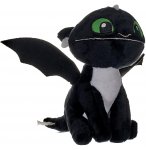 PELUCHE BEBE DRAGON NOIR VIFAGILE 37 CM YEUX VERT - PELUCHE LICENCE DRAGONS