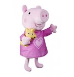 PELUCHE BERCEUSE PEPPA PIG 28 CM AVEC OURSON - 3 CHANSONS - HASBRO - F3777