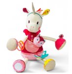 PELUCHE CALINE D'ACTIVITES LOUISE LA LICORNE - LILLIPUTIENS - EVEIL BEBE FILLE