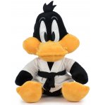 PELUCHE DAFFY DUCK 34 CM JUDOKA - CANARD NOIR - DOUDOU LICENCE LOONEY TUNES
