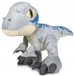 PELUCHE DINOSAURE VELOCIRAPTOR BLUE 27 CM - JURASSIC WORLD - DINO GRIS - PELUCHE LICENCE