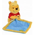 PELUCHE DISNEY WINNIE THE POOH  27 CM AVEC MOUCHOIR BLEU - NICOTOY - PELUCHE LICENCE