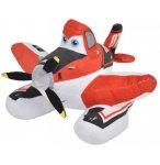 PELUCHE DUSTY BOMBARDIER A EAU 21 CM - PLANES - AVION ROUGE ET BLANC - PELUCHE SIMBA