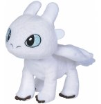 PELUCHE FURIE ECLAIR DRAGON BLANC 32 CM - PELUCHE LICENCE DRAGONS