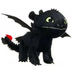 PELUCHE GANTE KROKMOU DRAGON NOIR 80 CM - GRANDE PELUCHE LICENCE DRAGONS XL