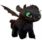 PELUCHE KROKMOU DRAGON NOIR 40 CM PHOSPHORESCENT - PELUCHE LICENCE DRAGONS