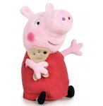 PELUCHE PEPPA PIG AVEC SON NOUNOURS 32 CM - PELUCHE LICENCE PEPPA LE COCHON