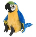 PELUCHE PERROQUET ARA BLEU ET JAUNE 42 CM - CUDDLEKINS - WILD REPUBLIC - 12248